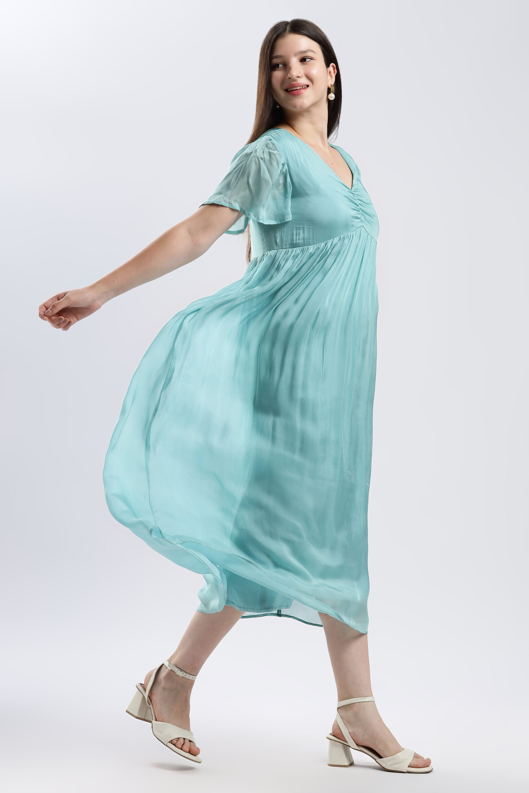 short dress cute Champagne Floral Tulle Short A-Line Prom Dress, Off the Shoulder Evening Party Dress US 14 / Champagne